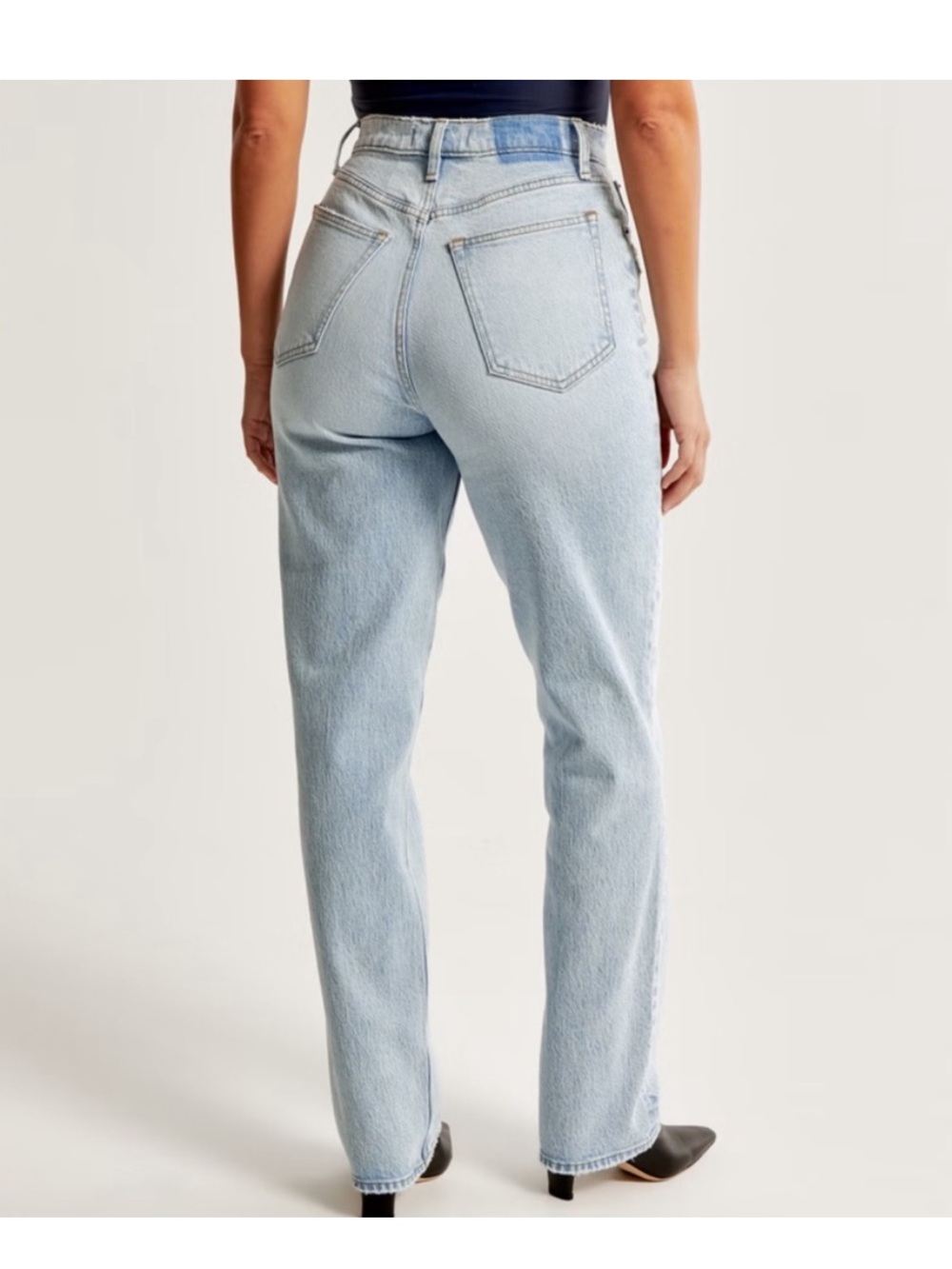 Abercrombie Curve Love 90s straight ultra high rise jeans 29/8 - Picture 3 of 6